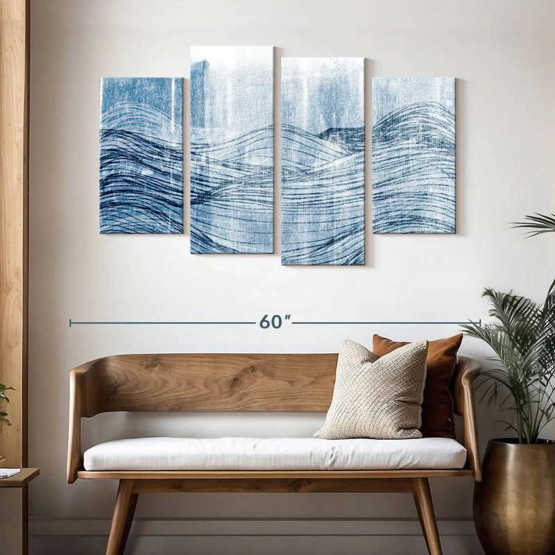 Gillard Indigo Waves II, H 32 po x l 52 po