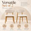 Ensemble de 2 chaises de salle à manger rembourrées scandinaves Vonnie-43117921
