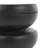 Onnolee Wood Handmade Carved Bubble Inspired Geometric Side End Black Accent Table