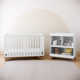 Storkcraft Santa Monica Crib and Modern Changing Table 2-Piece Nursery Set