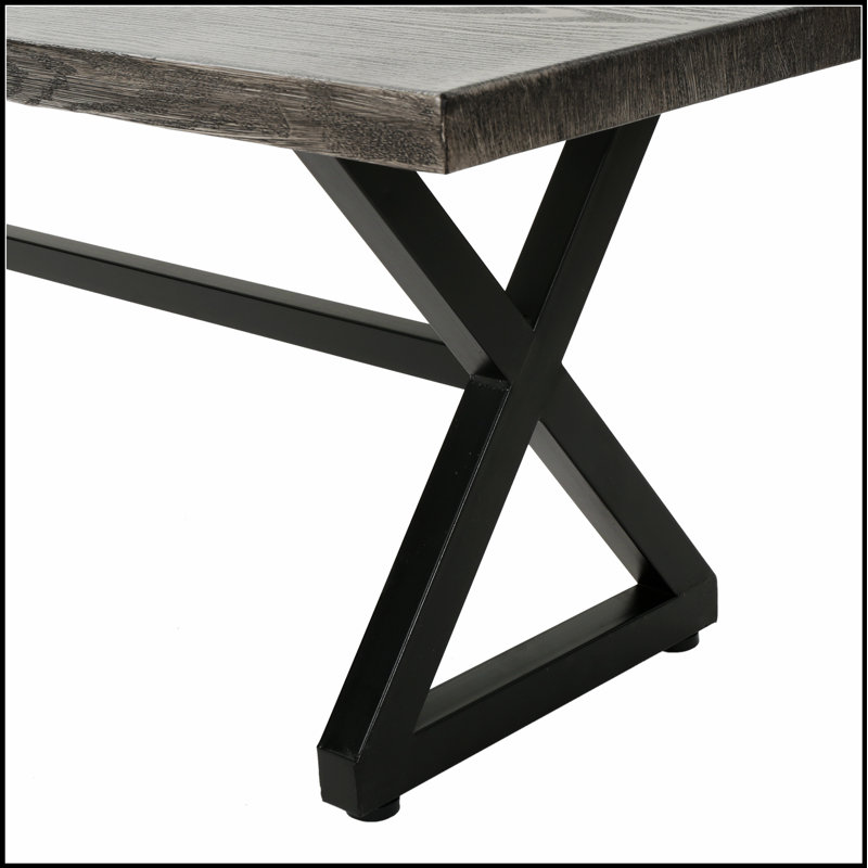 Banc de salle à manger en aluminium durable avec structure en acier, parfait pour les sièges de patio et de jardin