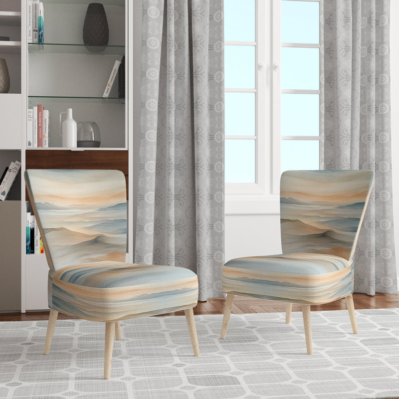 Chaise d'appoint Ocean - Calm Ocean Horizon, chaise d'appoint Waves Beauty I, Side Chair Armless