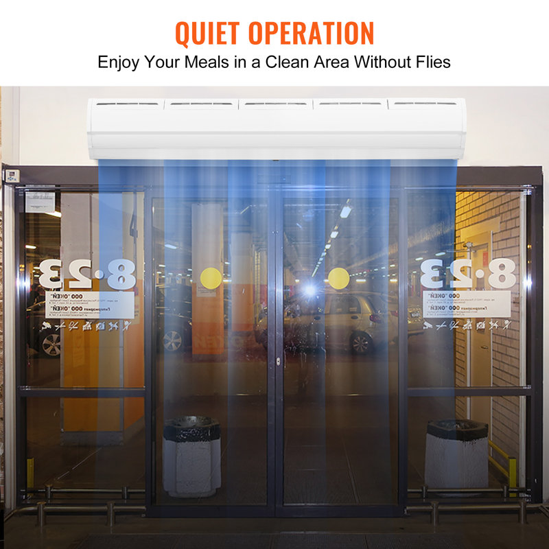 VEVOR 60-Inch Stainless Steel Air Curtain with Dual Speed