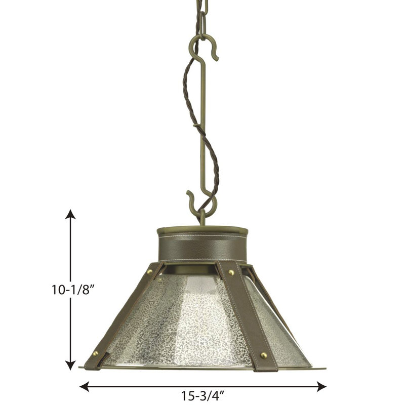 Rockdance 1 - Light Single Pendant, Aged Brass