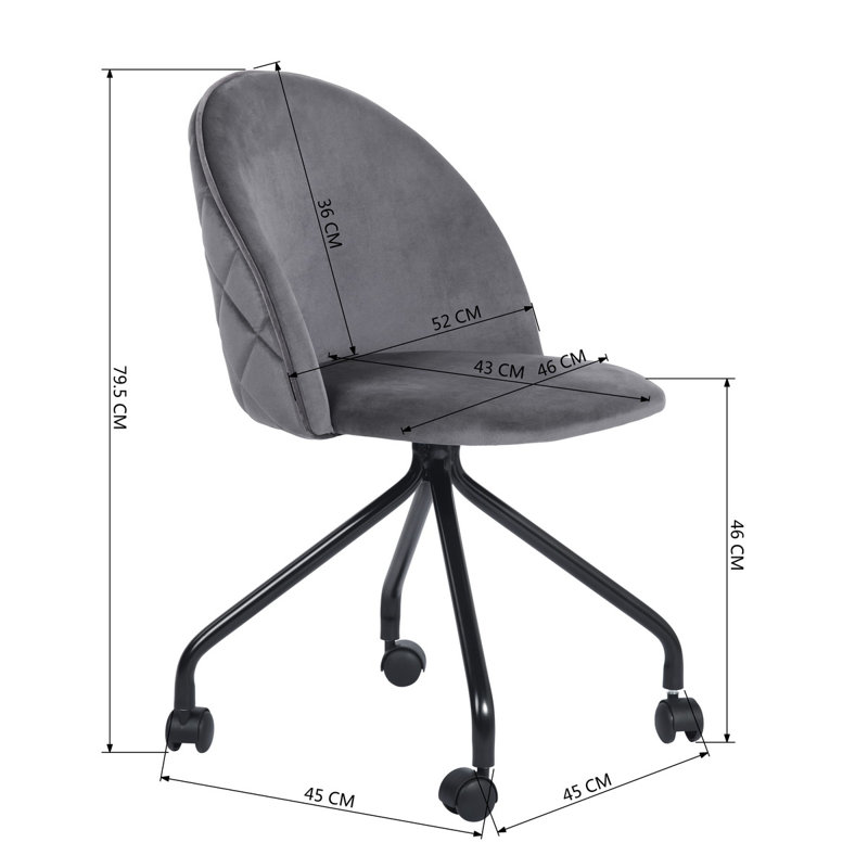 Ackley Office Chair, Grey