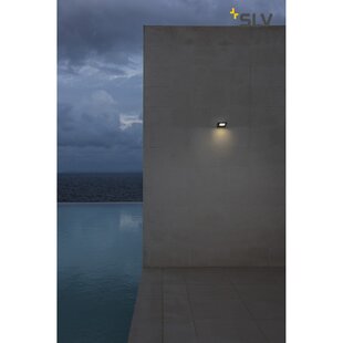 Iperi Anthracite Integrated LED Outdoor Armed Sconce