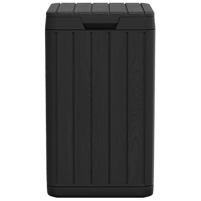 Vidaxl Outdoor Garbage Bin 15"X15"X25.6" PP, Anthracite