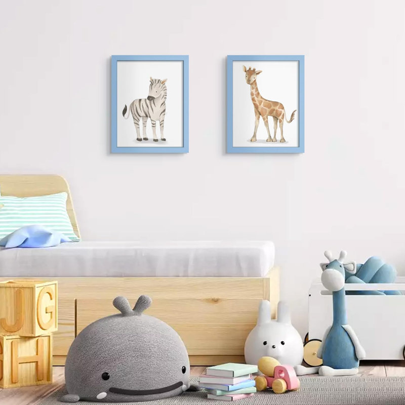 8X10 Picture Frame, Display Pictures 5X7 With Mat Or 8X10 Without Mat, Wall Hanging Photo Frame, 1 Pack, Blue