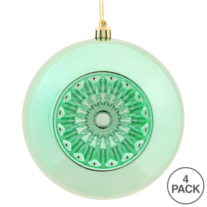Ornement boule 4,75 "étoile brillante Brite, Vert