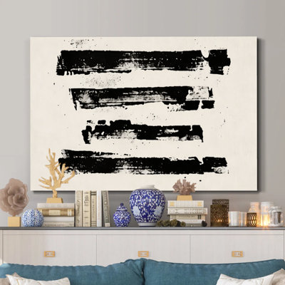 Art abstrait sur toile, "Raw Expressive Strokes"
