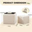 Ensemble de repose-pieds avec rangement Costner-101079388