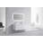 48" Wall-Mounted Double Bathroom Vanity Set-1397918207