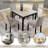 5-Piece Dining Set With Concrete-Effect Tabletop