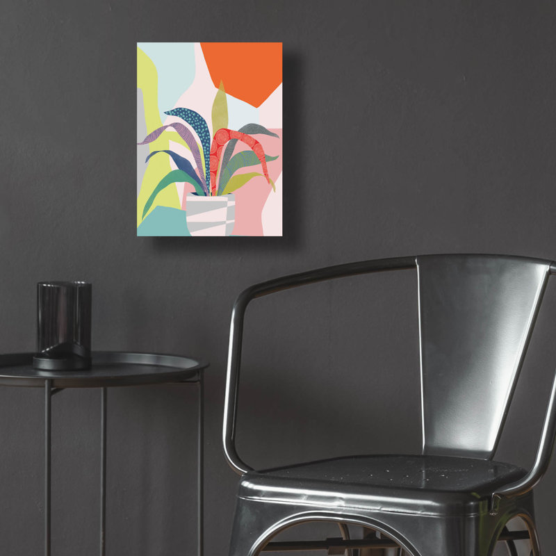 Winston Porter 'Clown Plant' by Ioana Horvat Acrylic Glass Wall Art, 24" x 36", H 16 po x l 12 po x P 0,13 po