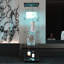 Vitrine 4 lumières à DEL avec porte et bibliothèque au sol pour le bureau de la chambre à coucher