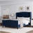 Mirabai Upholstered Metal Wingback Bed-2120912400-2120912403