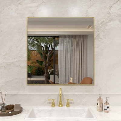 Miroir de salle de bain mural l 30 po x H 30 po Vela