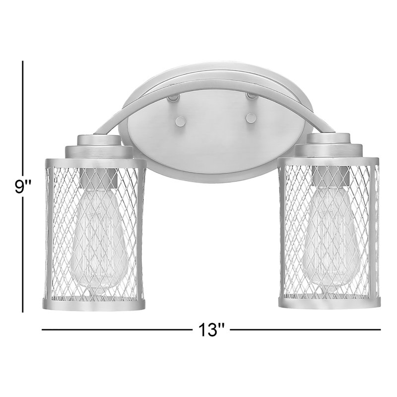 Éclairage pour meuble-lavabo 2 lumières Bastien, Bronze huilé