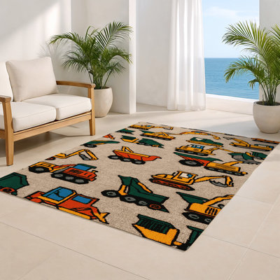 Tapis intérieur et extérieur brun Transport