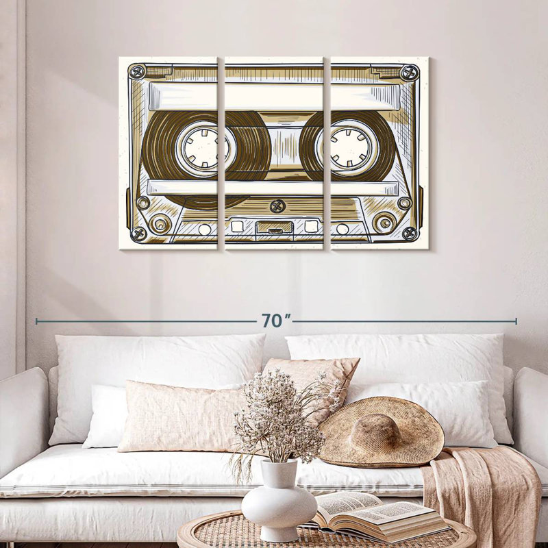 Abarca Audio Cassette, 28" H x 45" W