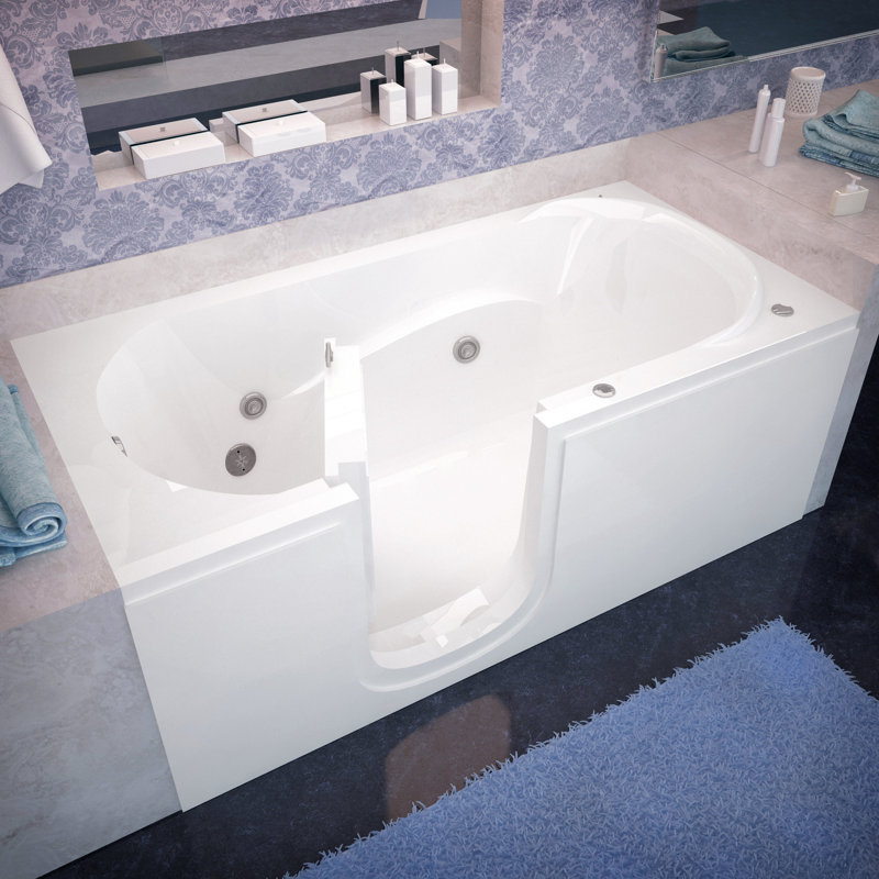 Stream 60'' x 29.5'' Whirlpool Bathtub, Left