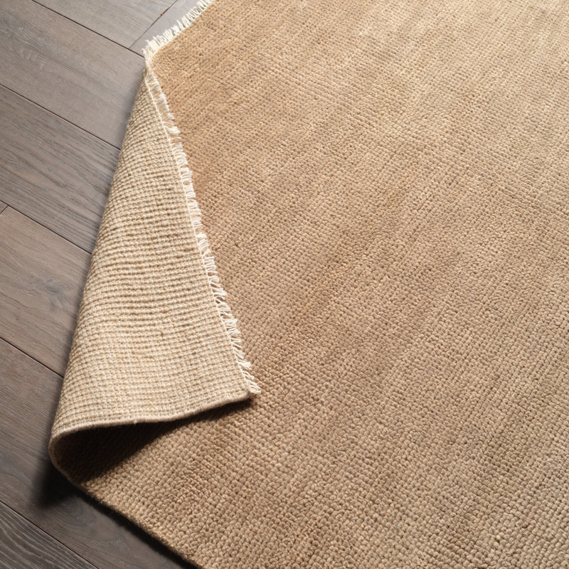 Jaipur Living Origin SAG04 Handknotted Solid Taupe Area Rug (6'x9'), Rectangle 8'6" x 11'6"