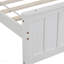 Lit plateforme en bois simple, blanc-138197541