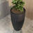 Roshini Tall Tapered Round Fiberstone Planter – Handmade MGO Clay Plant Pot with Drainage Holes for Indoor & Outdoor Use-1266554187-1266554185
