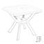 Turin Plastic Dining Table-36561875