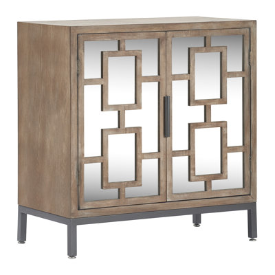Tommy Hilfiger Hayworth Accent Storage Cabinet with Mirrored Doors