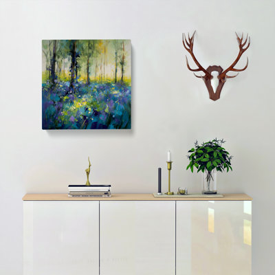 Bluebell Field Gestural Art No.3 - Print