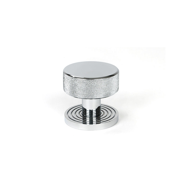 Brompton Interior Mortise Knobset, Polished Chrome