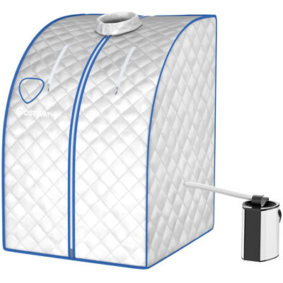 COSTWAY Portable Traditional Steam Sauna with Remote Control