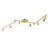 46.5'' 6 -Light Swing Arm Track Track Kit with Adjustable Head