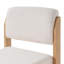 Chaise de salle à manger moderne Rellan, rembourrée, avec pieds en bois d'hévéa et dossier épais rembourré.-134780403-134780404