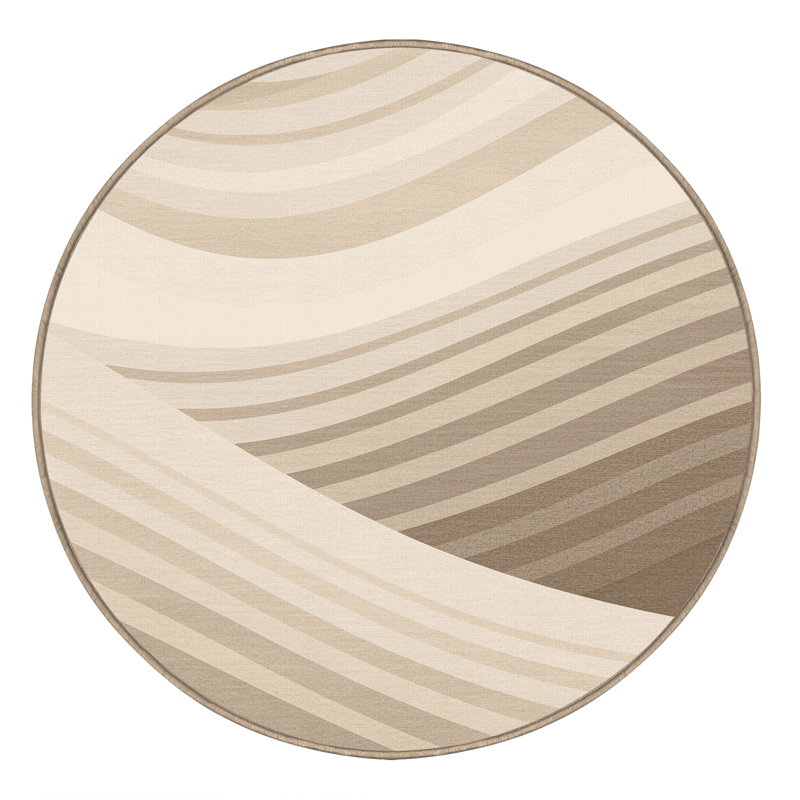 Tapis en peluche douce et douce Olivet, 4' Round