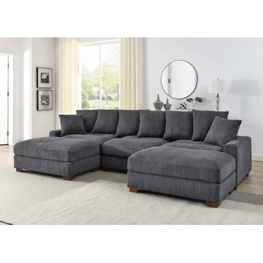 Facing Corner with Wayfair | Wide Salom & Right Ebern Sectional Hand 107\