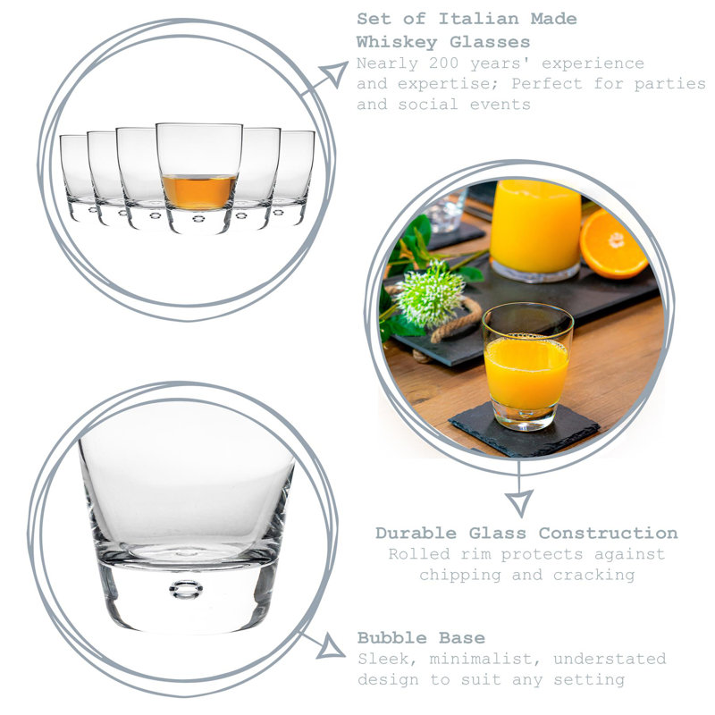 Whiskey Glass Set, 340ml