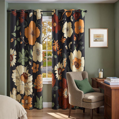 Bedroom Floral Curtains