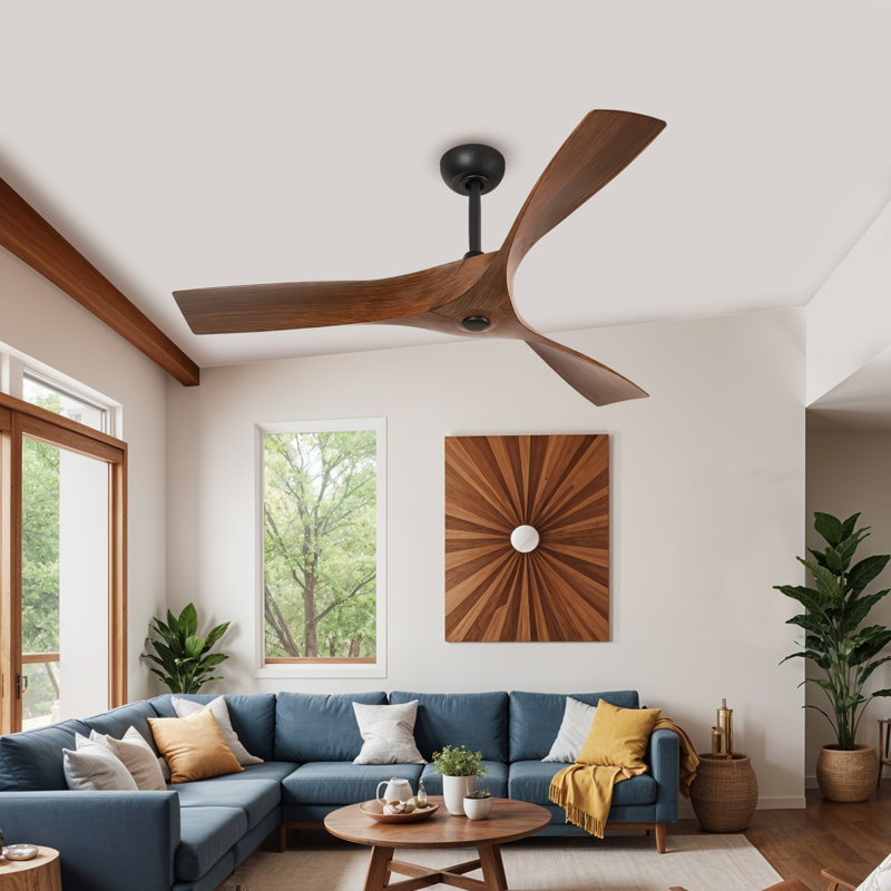Ventilateur de plafond 52 po Karroll, Noyer