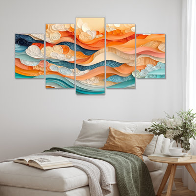 Nuris - art mural corail - décoration murale moderne
