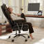 Ergonomic Adjustable Reclining Swiveling Office Chair - Faux Leather with Footrest for PC-119965247