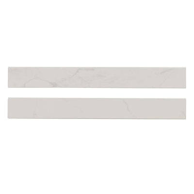 Palazza 3 in. x 24 in. Matte Porcelain Bullnose Tile Trim