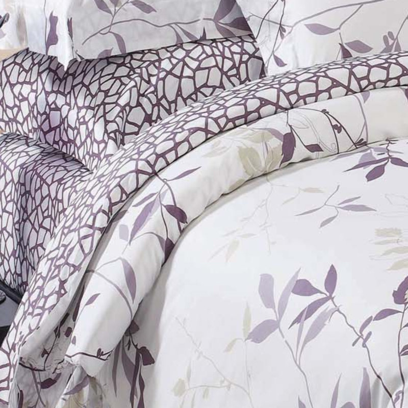 Ensemble de housse de couette de 3 pièces Iris, Housse de couette grand et 2 taies décoratives