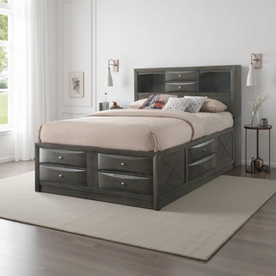 Jack King Solid Wood Storage Platform Bed by Wildon Home