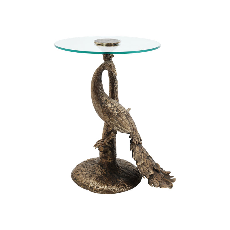 Paonne Glass End Table