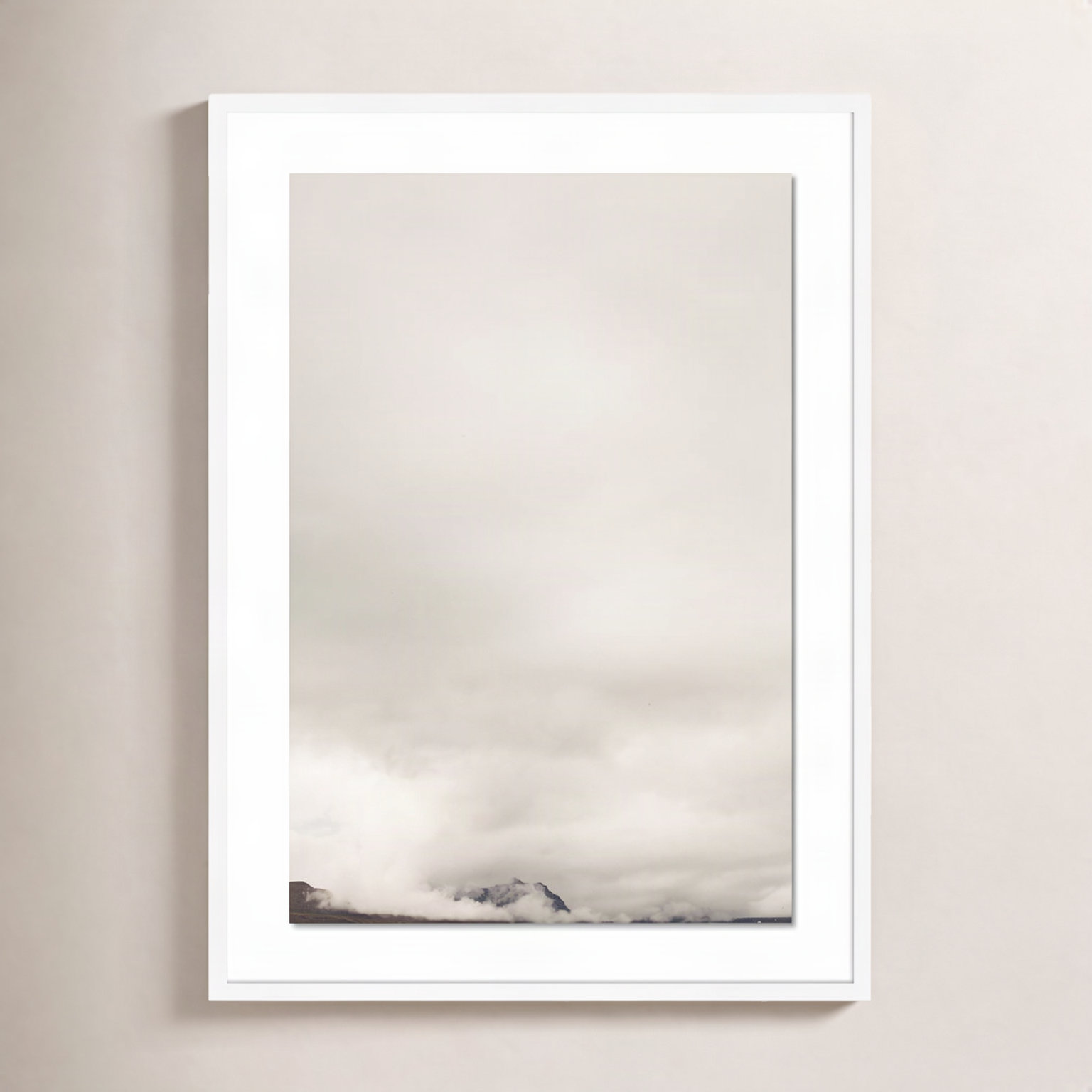 Clouds "Clouds 11" Print by Riley Ryan, White, 40" H x 29" W x 2.5" D