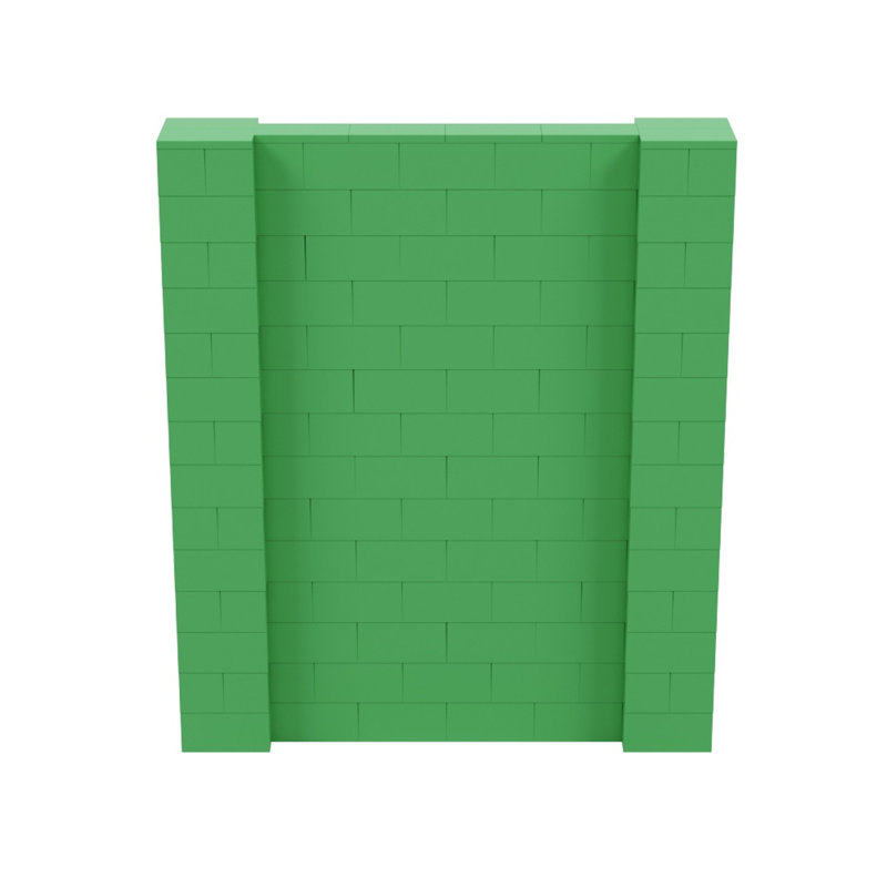 Ensemble mural de blocs géants 7 'T, H 84 po x l 72 po x P 12 po, Vert