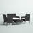 Alifa 4 - Person Patio Conversation Set with Cushions-457571770-489670708
