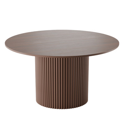 Solid Wood Dining Table Round Pedestal Kitchen Table